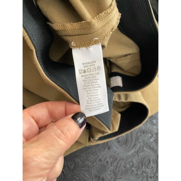 Everlane Women's Pants Size 2 Brown Tan Crop Straight - Picture 4 of 5